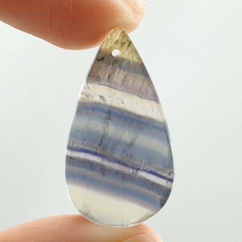 Fluoryt kaboszon z dziurką 30x16 mm nr G89