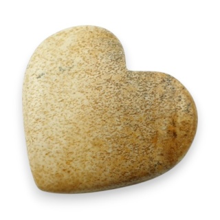 Jaspis krajobrazowy kaboszon serce 25x23 mm nr G265