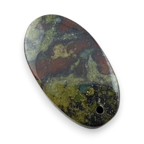 Jasper dragon's blood cabochon with hole 24x13 mm no G243