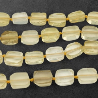 Kwarc cytrynowy prostokąt nieregularny 14-17 mm 2 szt