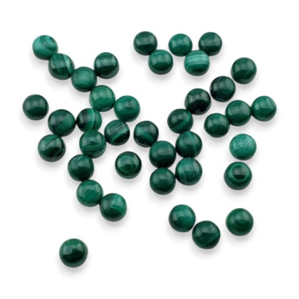 Malachit kaboszon fi 4 mm 1 szt