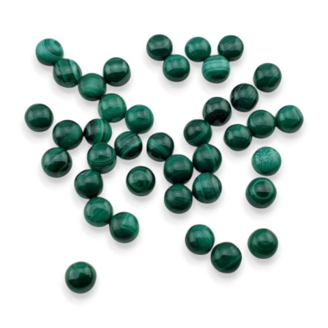 Malachit kaboszon fi 4 mm 1 szt