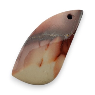 Mokait kaboszon z dziurką 26x12 mm nr G235