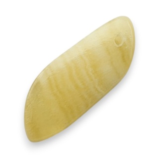 Żółty aragonit kaboszon z dziurką 24x9 mm nr G177