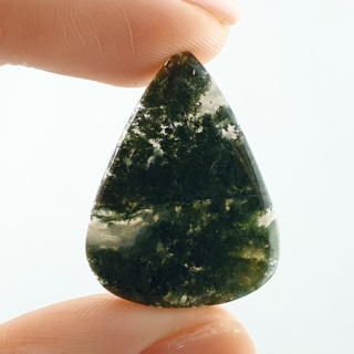 Agat mszysty cienki kaboszon 27x21 mm nr 309