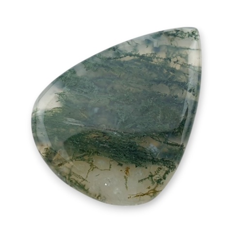 Moss agate cabochon 27x21 mm no 370