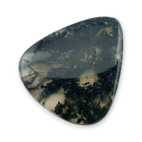 Moss agate cabochon 27x23 mm no 383
