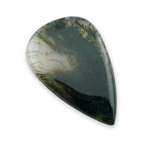 Moss agate cabochon 28x18 mm no 371