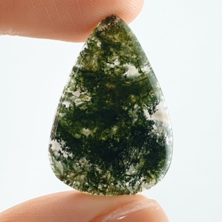 Agat mszysty cienki kaboszon 29x20 mm nr 367