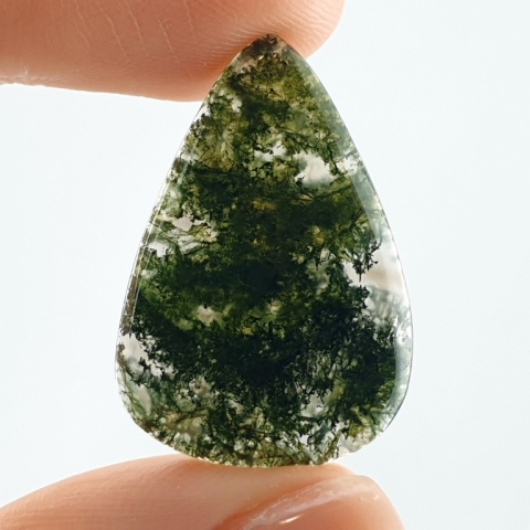 Agat mszysty cienki kaboszon 29x20 mm nr 367