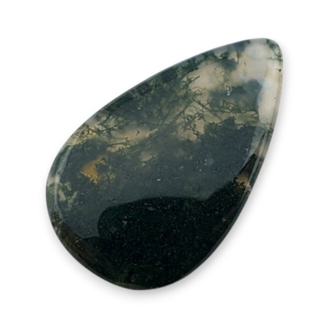 Agat mszysty cienki kaboszon 30x18 mm nr 303