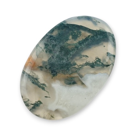 Agat mszysty cienki kaboszon 31x21 mm nr 381