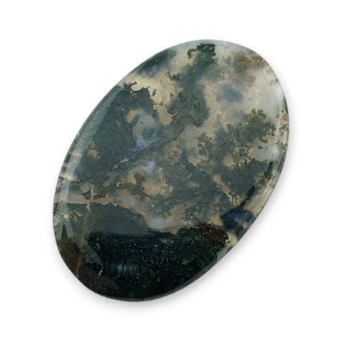 Moss agate cabochon 33x22 mm no 330