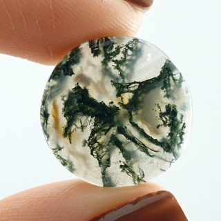 Agat mszysty cienki kaboszon fi 18 mm nr 509