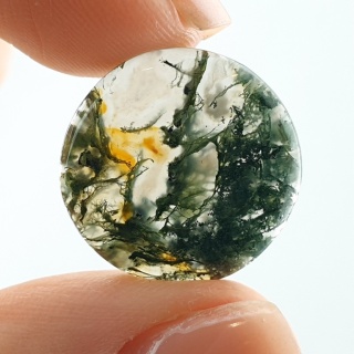 Agat mszysty cienki kaboszon fi 19 mm nr 409