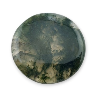 Moss agate cabochon fi 24x mm no 525