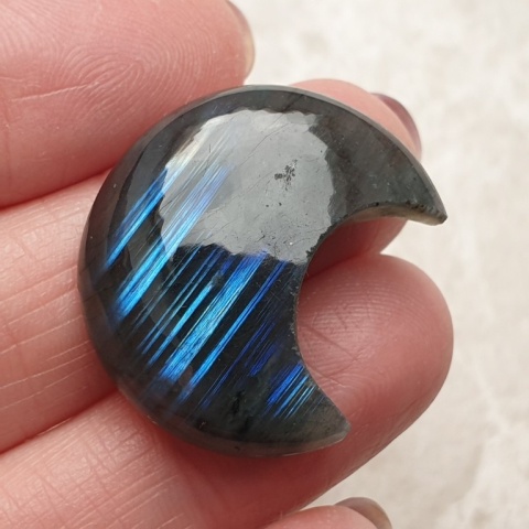 Labradoryt kaboszon księżyc 27x24 mm nr 327