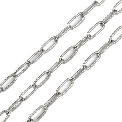 Łańcuszek stal szlachetna 6,5x2,5x0,5 mm 0,5 m