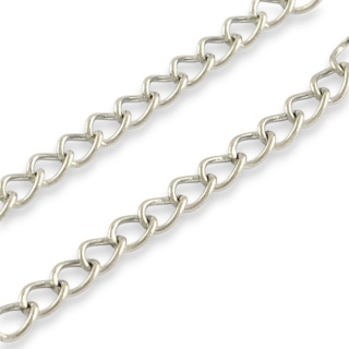 Łańcuszek przedłużkowy skręcany stal szlachetna 4,0x3,0x0,6 mm 0,5 m