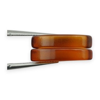 Baltic amber flat marquise pair 17x8 mm no 212