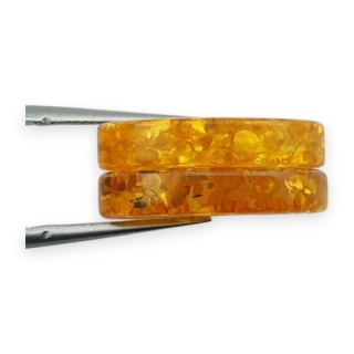 Bursztyn bałtycki płaski owal para 18x13 mm nr 206