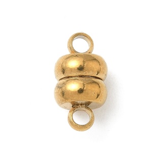 Magnetic clasp stainless steel 6x11 mm 1 pc gold color IP coating