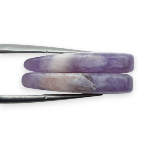 Ametyst para kaboszonów z dziurką 26x12 mm nr R327