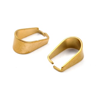 Krawatka stal szlachetna 10x5 mm 3 szt kolor złoty powłoka IP