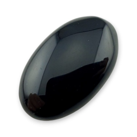 Onyks czarny kaboszon 23x14 mm nr 486