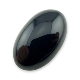 Onyks czarny kaboszon 23x15 mm nr 443