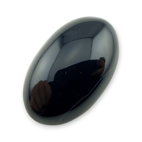 Onyks czarny kaboszon 23x15 mm nr 443