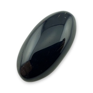 Onyks czarny kaboszon 26x13 mm nr 483