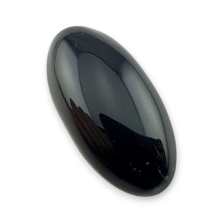 Onyks czarny kaboszon 26x13 mm nr 483