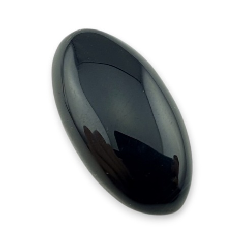 Onyks czarny kaboszon 26x14 mm nr 488