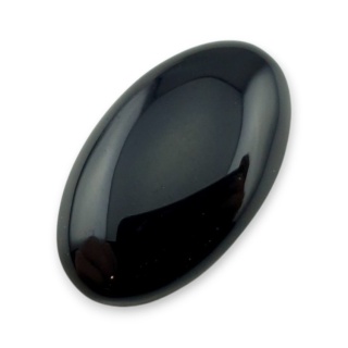 Black onyx cabochon 26x15 mm no 485