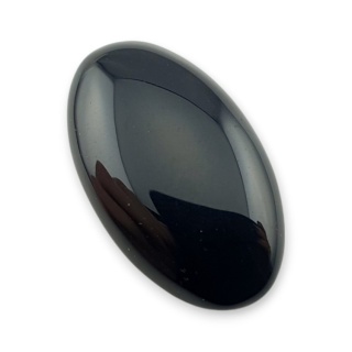 Black onyx cabochon 26x15 mm no 485