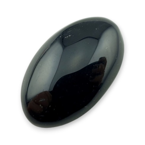 Onyks czarny kaboszon 26x16 mm nr 390
