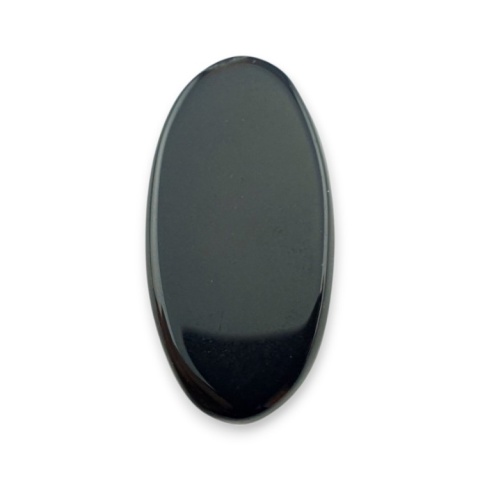 Black onyx cabochon 27x14 mm no 399