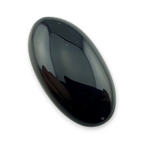 Onyks czarny kaboszon 27x15 mm nr 415