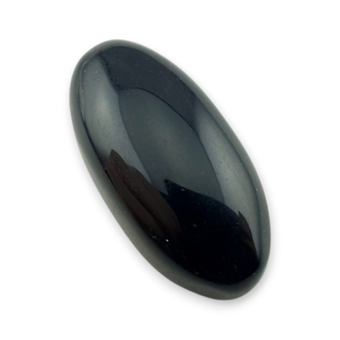 Onyks czarny kaboszon 28x14 mm nr 404