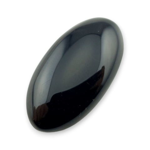 Onyks czarny kaboszon 32x16 mm nr 462