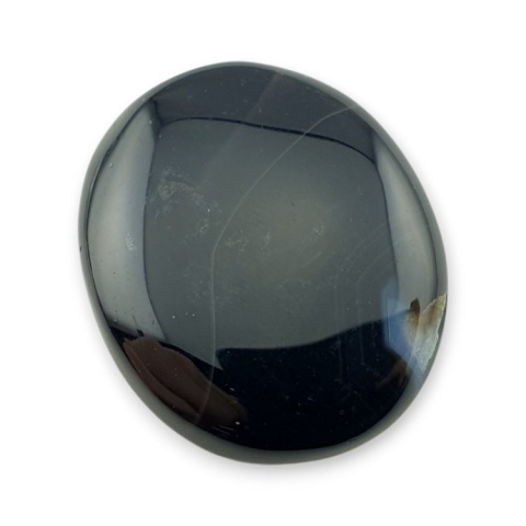 Onyks czarny kaboszon 32x27 mm nr 379