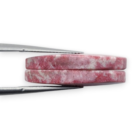 Thulit para kaboszonów z dziurką 23x12 mm nr R737