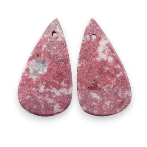 Thulit para kaboszonów z dziurką 23x12 mm nr R737