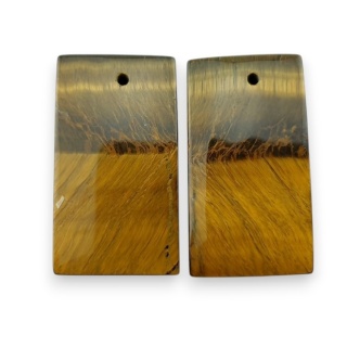 Tygrysie oko para kaboszonów z dziurką 24x13 mm nr R221