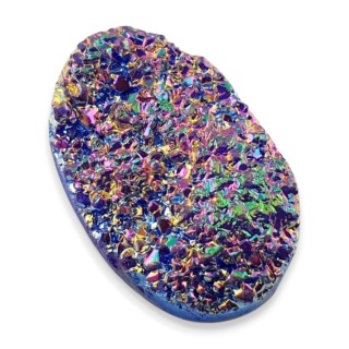 Kwarc tytanowy kaboszon 27x17 mm nr 98