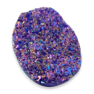 Kwarc tytanowy kaboszon 29x22 mm nr 95