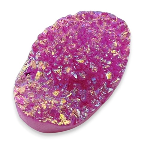 Kwarc tytanowy kaboszon 30x20 mm nr 68