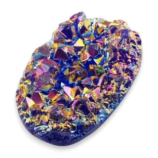 Kwarc tytanowy kaboszon 30x20 mm nr 92