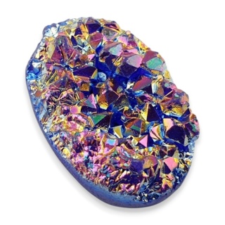 Kwarc tytanowy kaboszon 30x20 mm nr 92